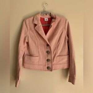 Cabi Cardigan Pink Red Formal Casual Business Women Size M Summer Fall Preppy